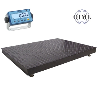 Podlahová váha LESAK 4T1010PLDFWL, 1500kg/500g, 1000x1000mm, lak