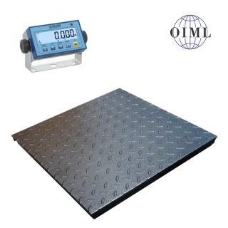 Nízkoprofilová podlahová váha LESAK 4T0505LDFWL, 60kg/20g, 500x500mm, lak