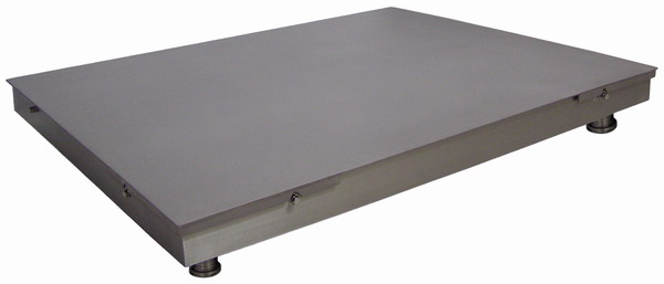 Podlahová vážící plošina nerezová LESAK 4T1012PN, 300kg, 1000x1250mm, nerez (Podlahová vážní plošina v nerezovém provedení bez vážního indikátoru)