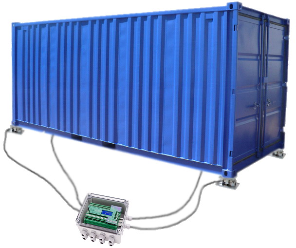 LESAK 4TVPDCO3CLM820T, 20t/10kg (Sestava patek pro vážení kontejnerů do 20t)
