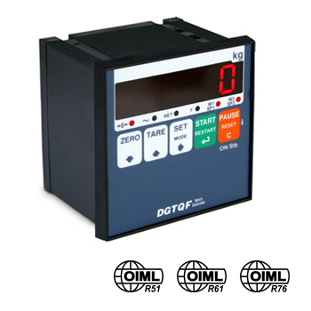 DINI ARGEO - DGTQFAN, panelový indikátor pro dávkování s analog.výstupem (Panelový indikátor hmotnosti DINI ARGEO pro dávkovací systémy s analog.výstupem)