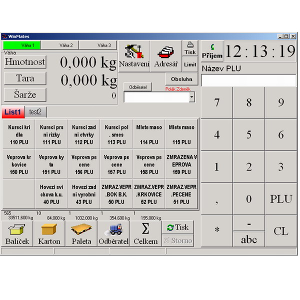 WINMATES etiketovací program (Software pro štítkování výrobků do provozů s napojením na váhy)