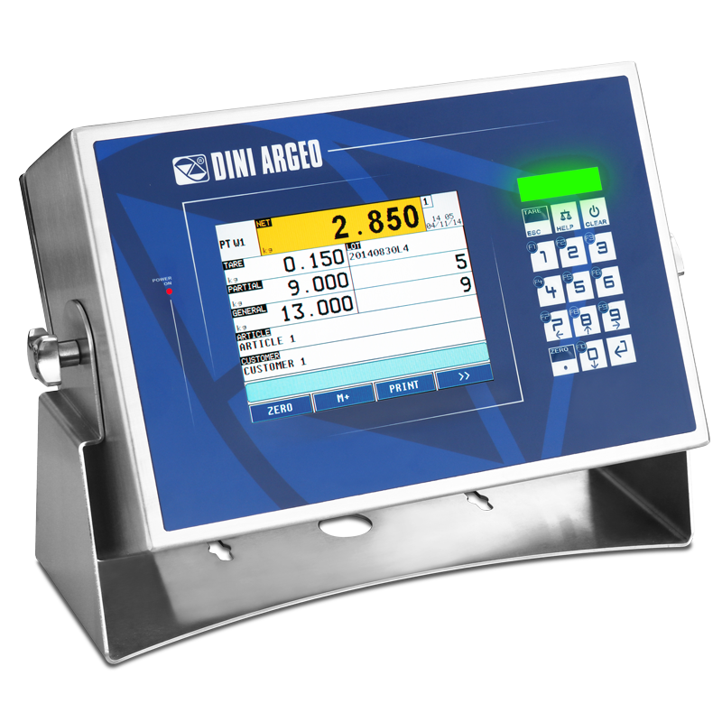 DINI ARGEO 3590EGTT dotykový LCD 6&quot;, nerez IP68 (Nerezový indikátor hmotnosti s 8&quot; dotykovou obrazovkou pro průmyslové aplikace )