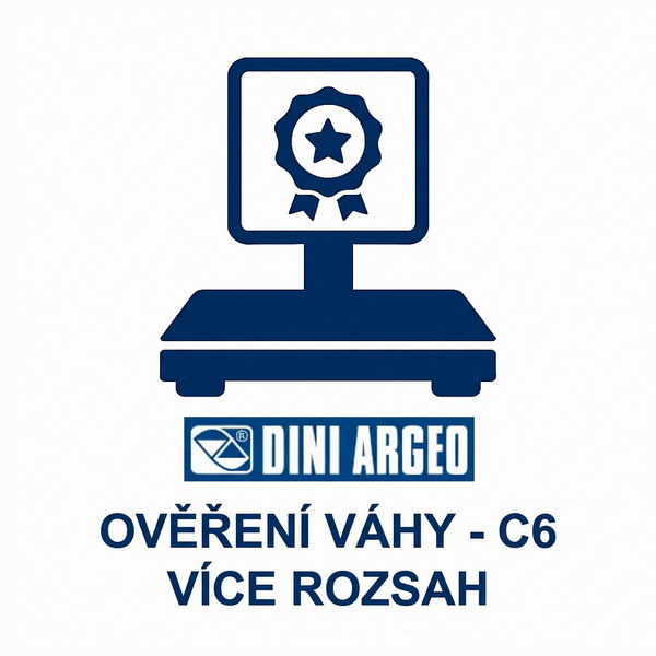DINI ARGEO ověření váhy více rozsah - C6