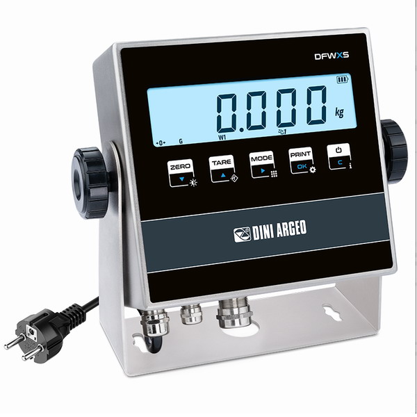 DINI ARGEO DFWXSB, MULTIFUNKČNÍ INDIKÁTOR HMOTNOSTI S CHYTROU KLÁVESNICÍ, IP68/IP69K
