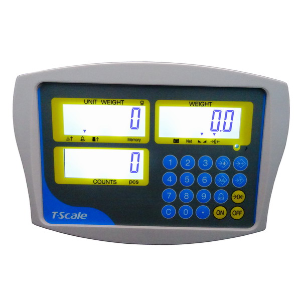 TSCALE KC, IP-54, plast, LCD (Vážní indikátor pro kontrolní vážení pro počítání kusů)