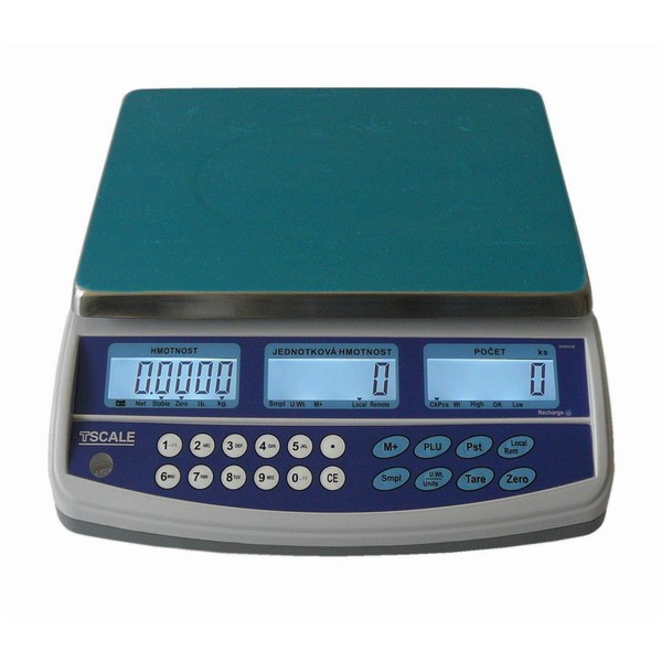 TSCALE QHD-3 PLUS, 3kg/0,05g, 225x300mm (Stolní počítací váha pro kontrolní vážení s velkou přesností)
