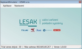 LESAK SW Simulátor klávesnice